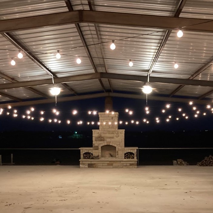 View of the pavilion setup